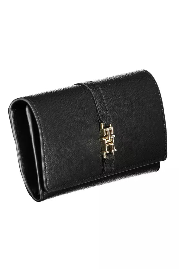 Elegant Black Contrast Detail Wallet