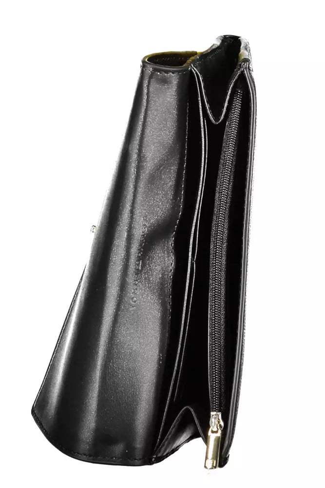 Elegant Black Contrast Detail Wallet