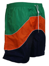 Mehrfarbig gedruckte Swimshorts -Boxer