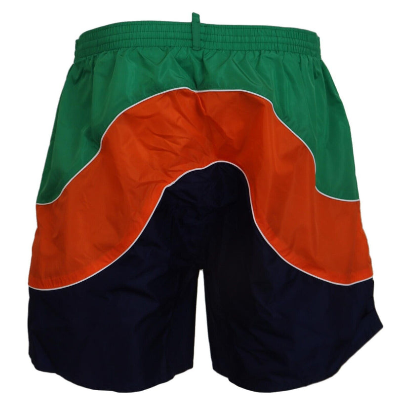 Mehrfarbig gedruckte Swimshorts -Boxer