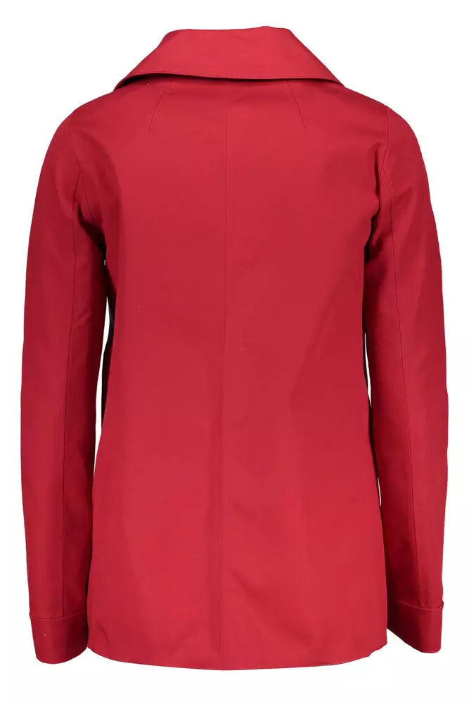 Elegante rosa Baumwoll -Sportjacke mit Logo