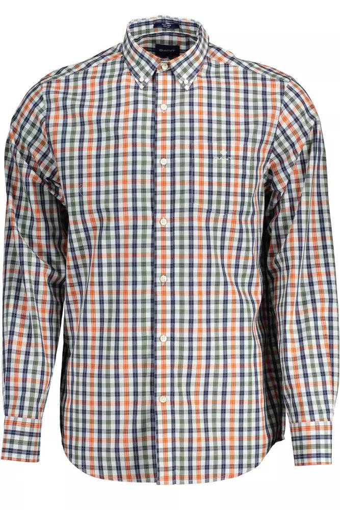 Elegantes grünes Button-Down-Herrenhemd