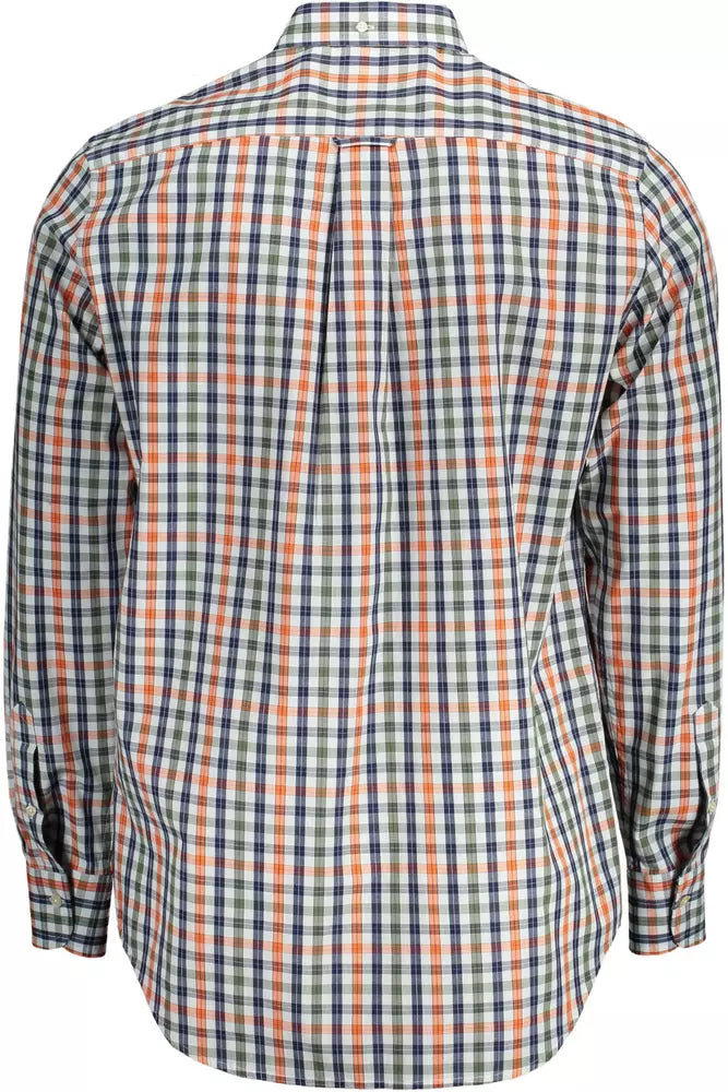 Elegantes grünes Button-Down-Herrenhemd