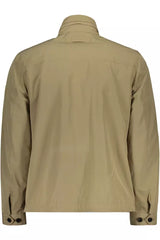 Chic Beige Langarm Sportjacke