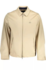 Elegante chaqueta deportiva beige