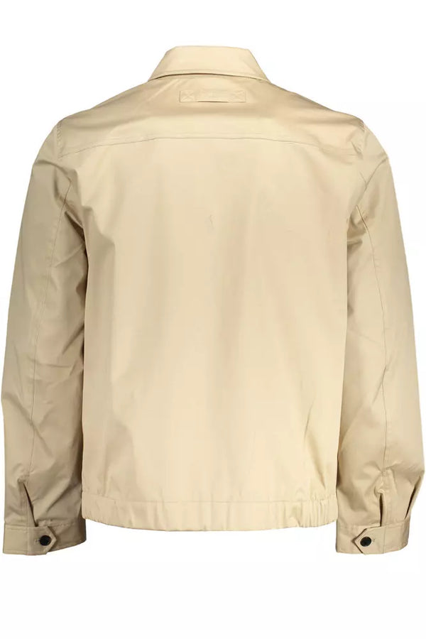 Elegante chaqueta deportiva beige