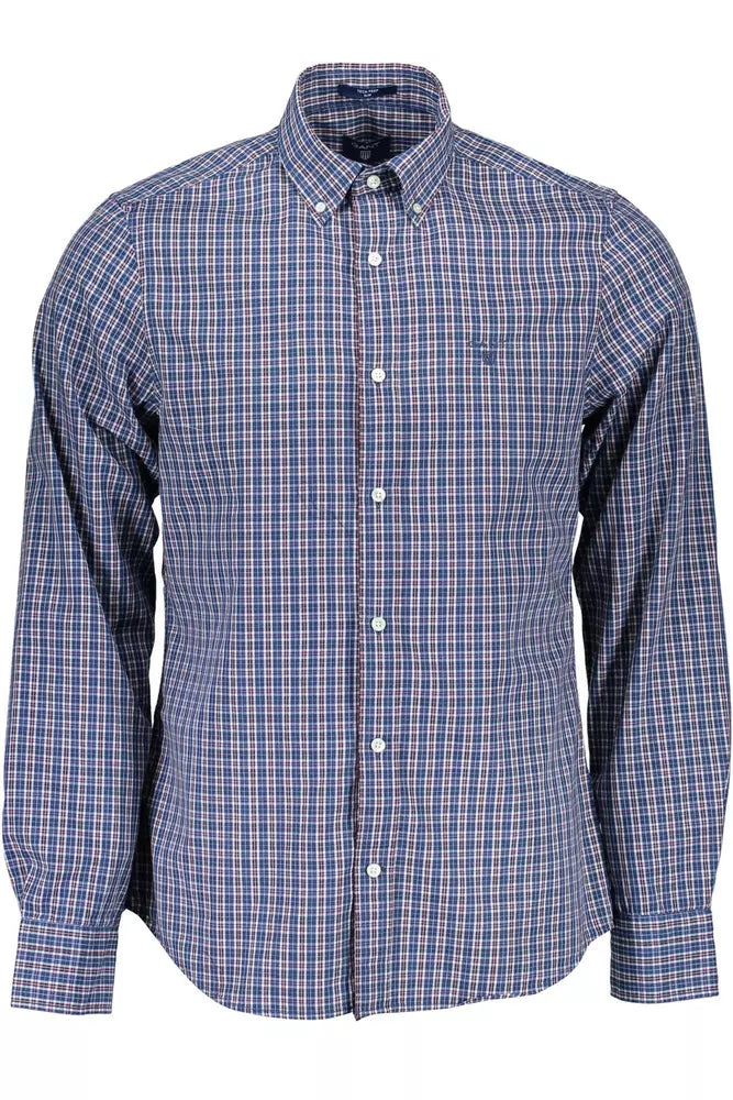 Chemise boutonnée à manches longues élégantes Slim Fit