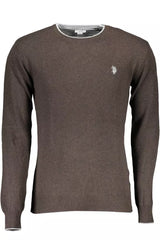 Slim Fit Woll Blend Herrenpullover