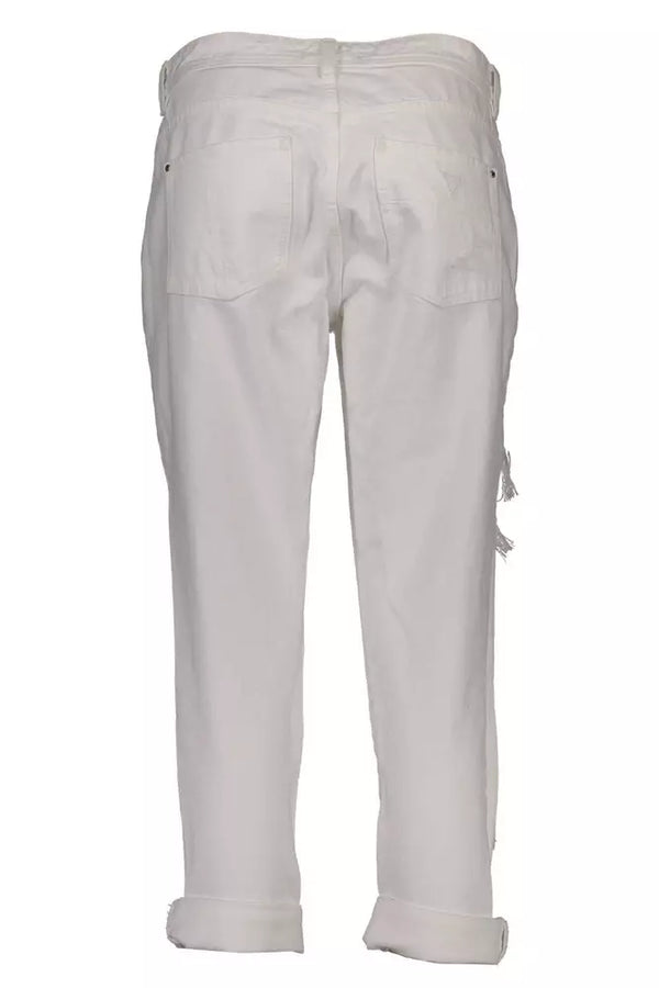 Chic White Delessed Denim Zauberinstress