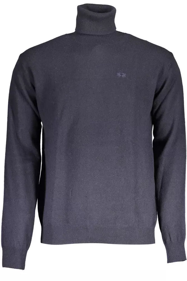 Eleganter Rollkragenpullover mit gestickten Logo