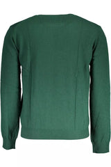 Pull brodé vert élégant