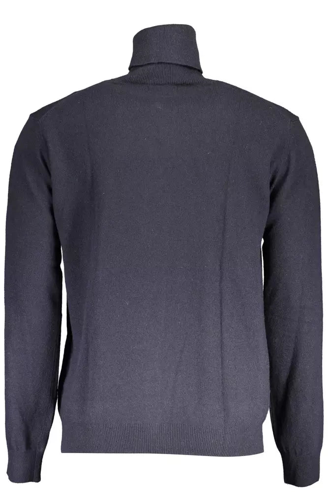 Eleganter Rollkragenpullover mit gestickten Logo