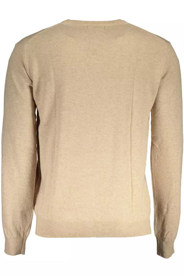 Eleganter V-Ausschnitt Wollmischpullover