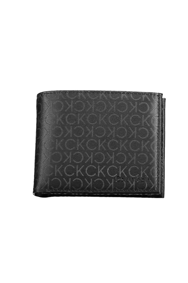 Black Polyester Men Wallet