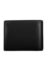 Sleek Black Leather Wallet with RFID Blocker