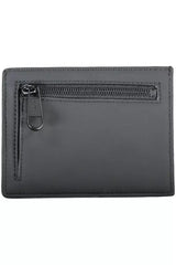 Black Polyester Men Wallet