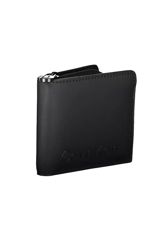 Elegant Black Leather Wallet with RFID Block