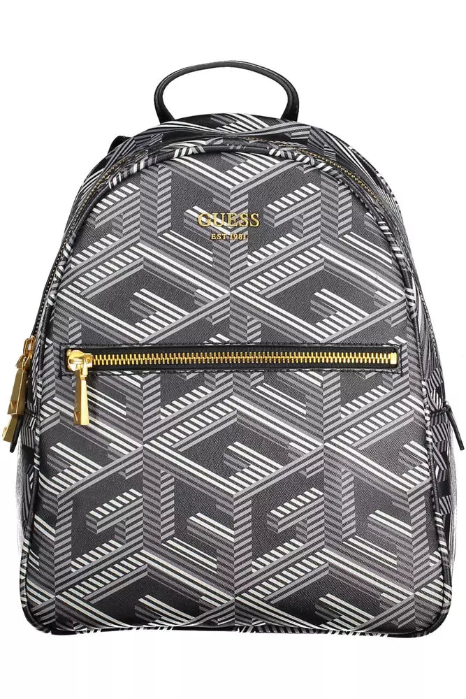 Mochila de polietileno negro elegante