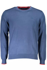 Nautischer schicker Langarmpullover in Blau