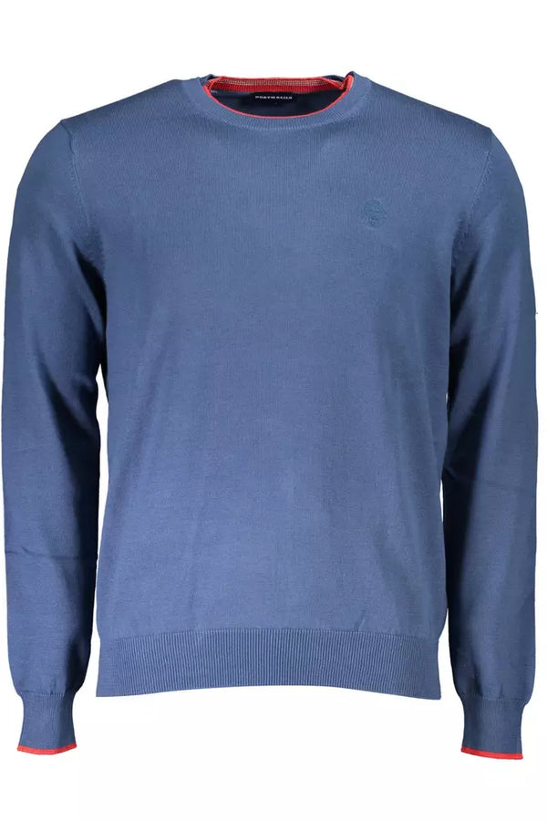 Nautischer schicker Langarmpullover in Blau