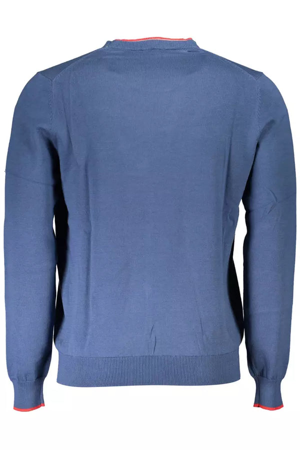 Maglione nautico a maniche lunghe chic in blu