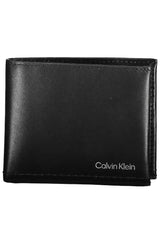 Sleek Black Leather RFID Blocking Wallet