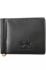 Κομψό πορτοφόλι Black Leather Money Clip