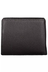 Eleganter Leder -Bifold -Brieftasche mit Münzgrundtasche