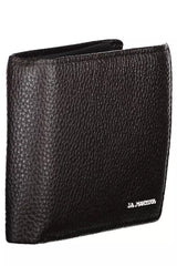 Eleganter Leder -Bifold -Brieftasche mit Münzgrundtasche