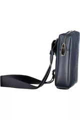 Eco-Conscious Blue Shoulder Bag for Men