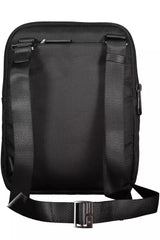 Sleek Black Material reciclado Bolso de hombro