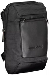 Sleek Black Material reciclado Bolso de hombro