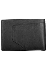 Elegant Black Leather Wallet with RFID Blocker