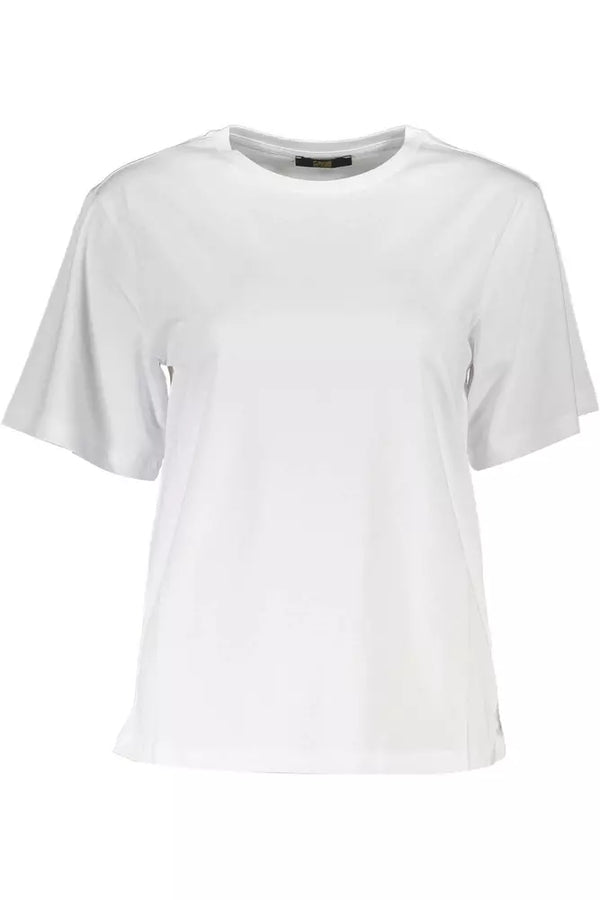 Elegantes schlankes Fit gedruckt runden Nacken -T -Shirt