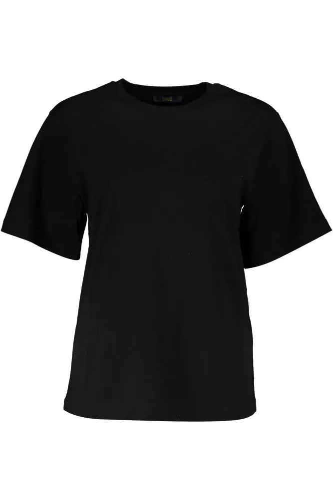 T-shirt en coton noir élégant avec imprimé exclusif