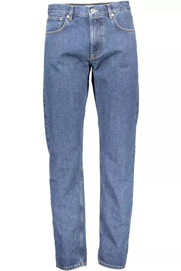 Sofisticati jeans di cotone blu