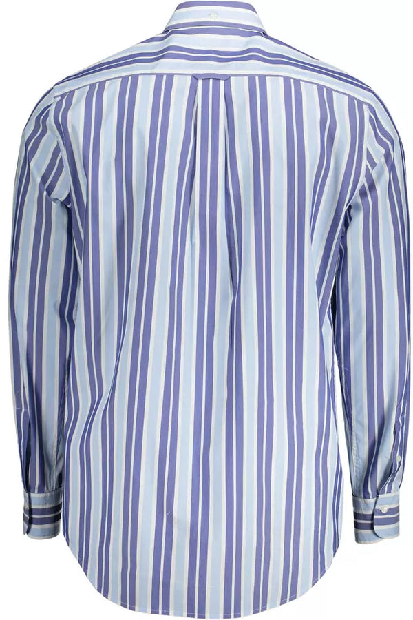 Elegante camicia a maniche lunghe azzurra