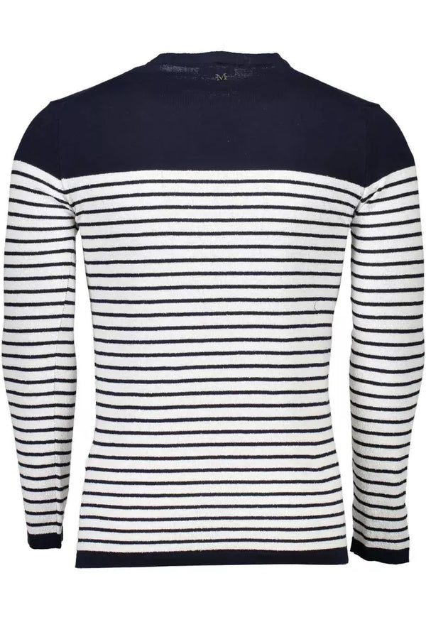 Maglione di miscela di cotone blu Dapper