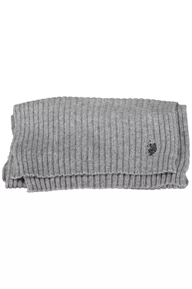 Eleganter grauer Woll-Woll-Cashmere-Mischschal