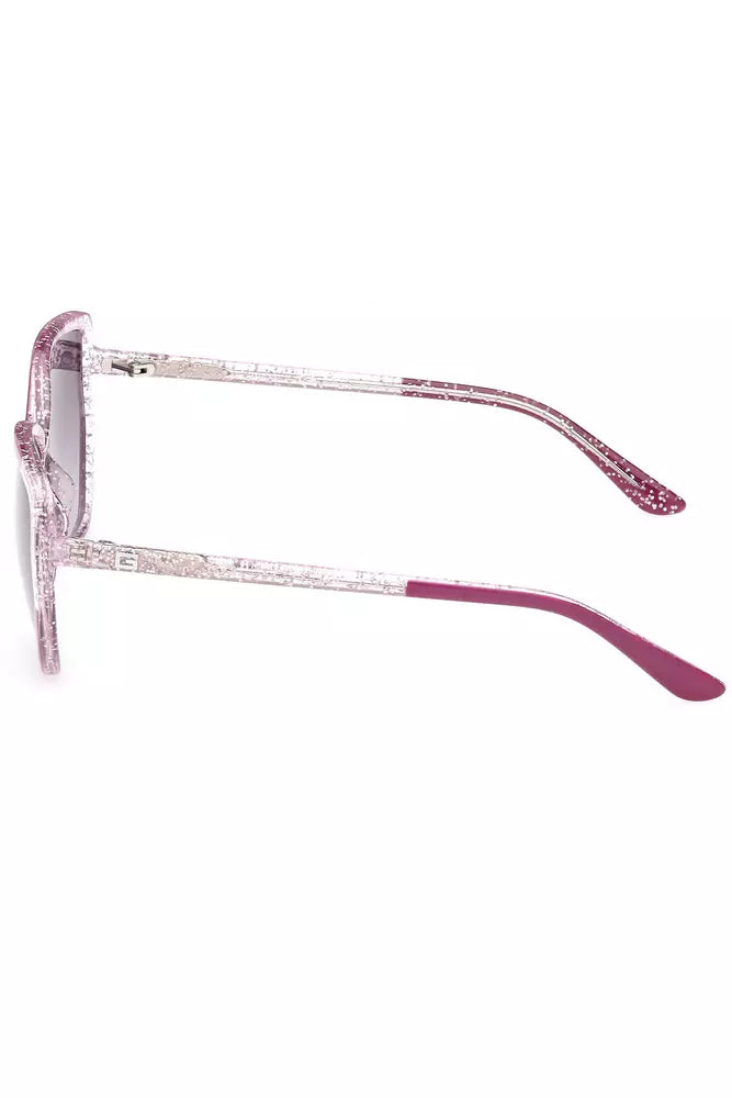 Lunettes de soleil à cadre carré violet chic