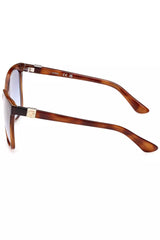 Chic Square Frame Glasses με ανοιχτό μπλε φακό