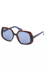 Chic Square Objektiv Sonnenbrille in Braun