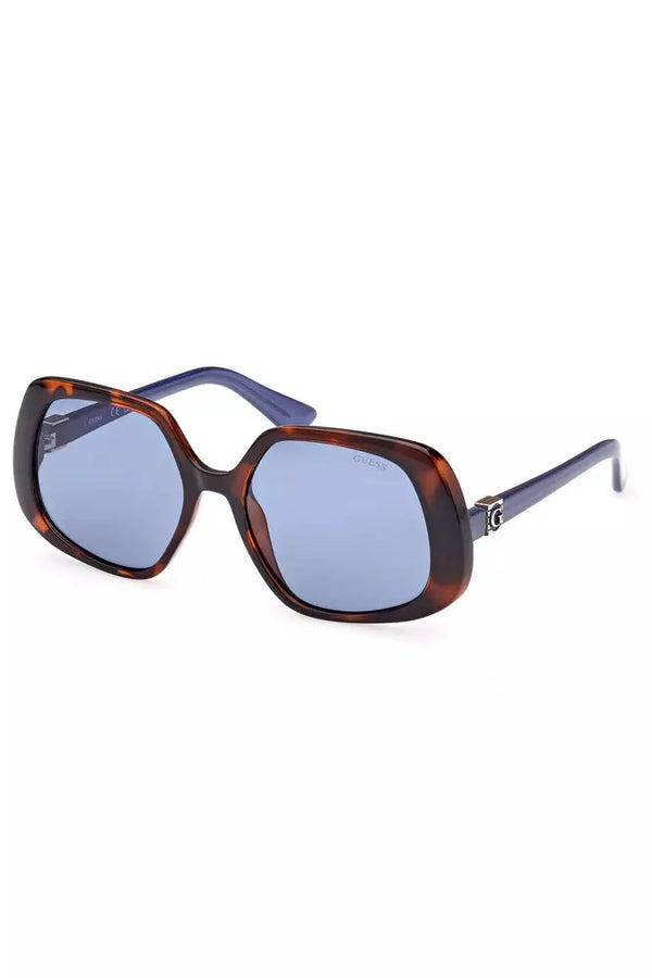 Chic Square Flace Glasses στο Brown