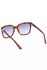 Chic Square Frame Sonnenbrille mit hellblauem Objektiv