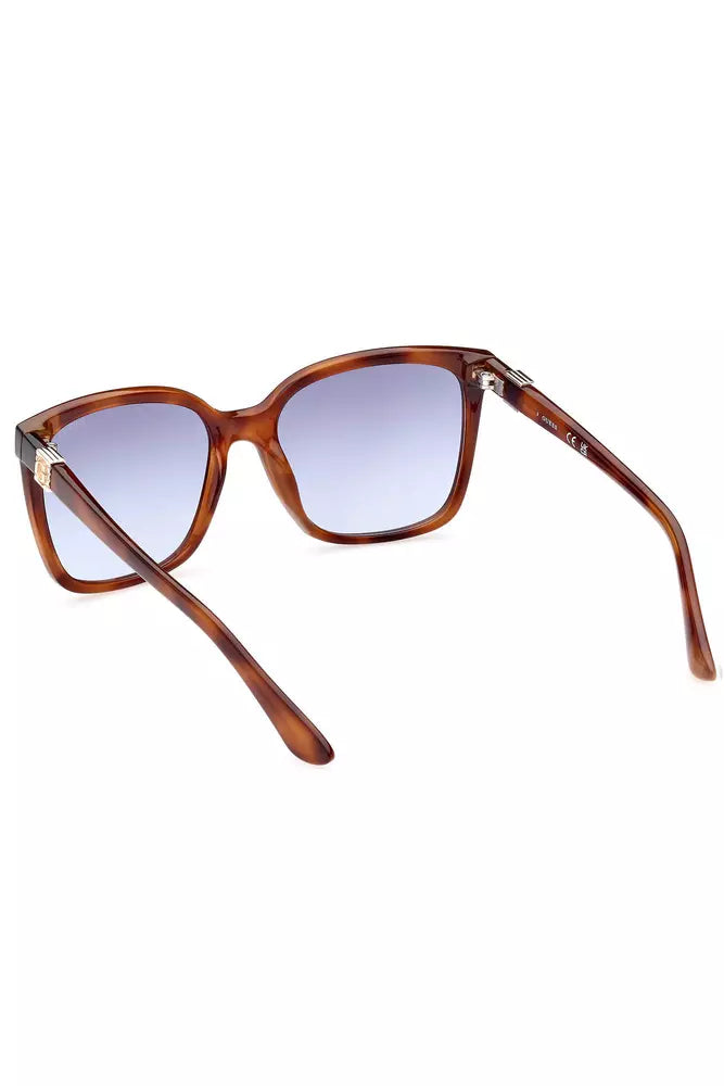 Chic Square Frame Glasses με ανοιχτό μπλε φακό