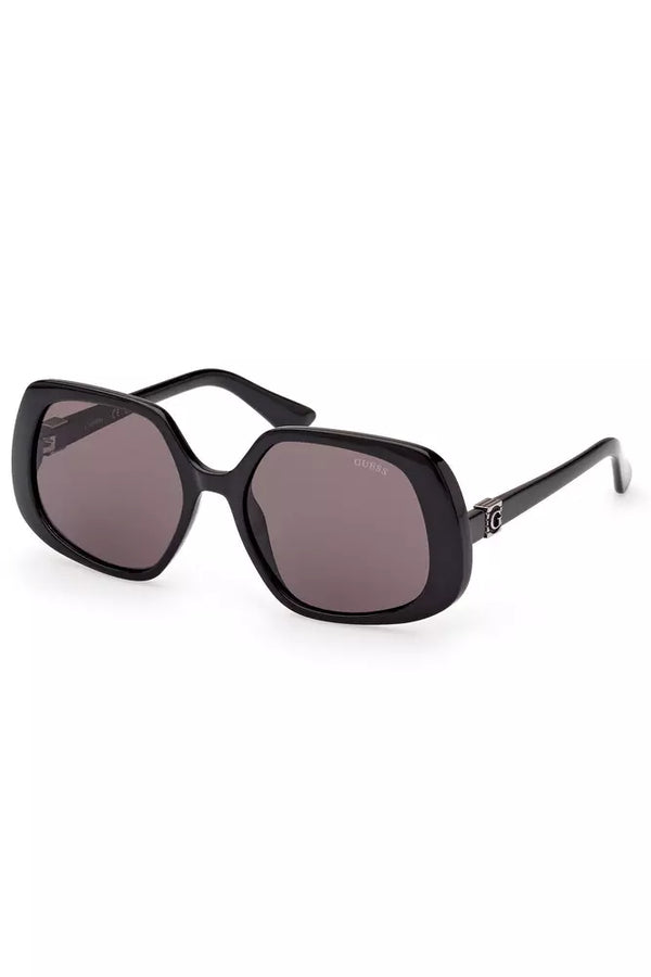 Chic Black Square Frame Sonnenbrille