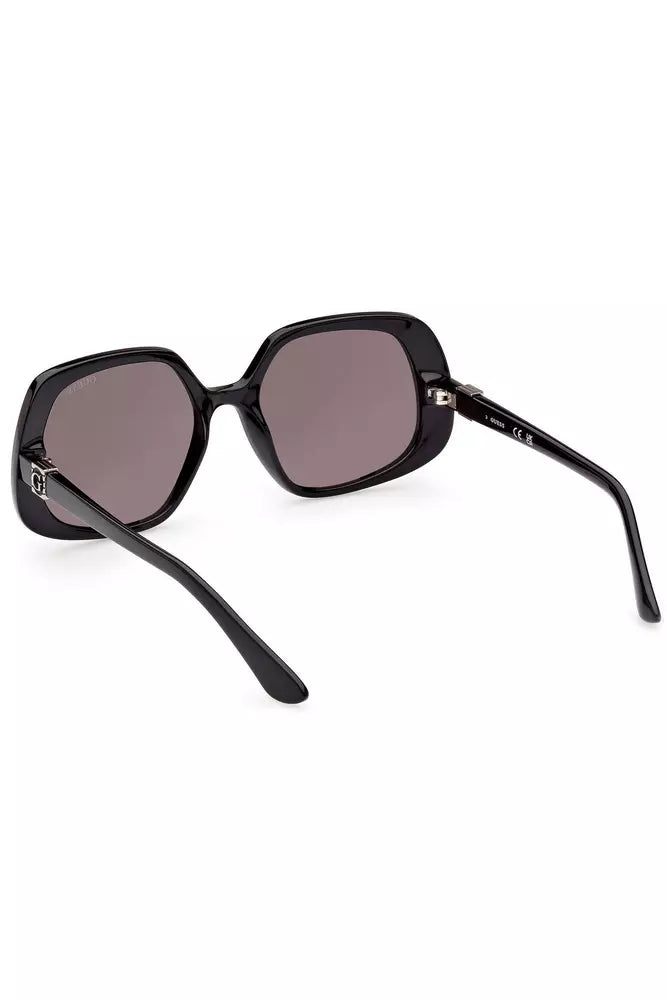 Gafas de sol de marco cuadrado negro elegante