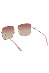 Elegante goldene Quadratrahmen Sonnenbrille