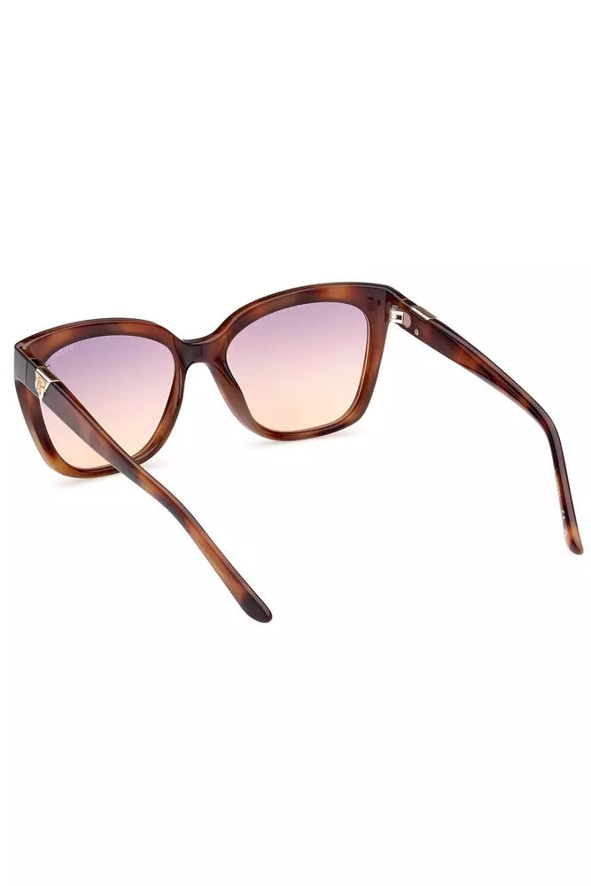 Chic Square Frame Sonnenbrille in kontrastierenden Farbtönen