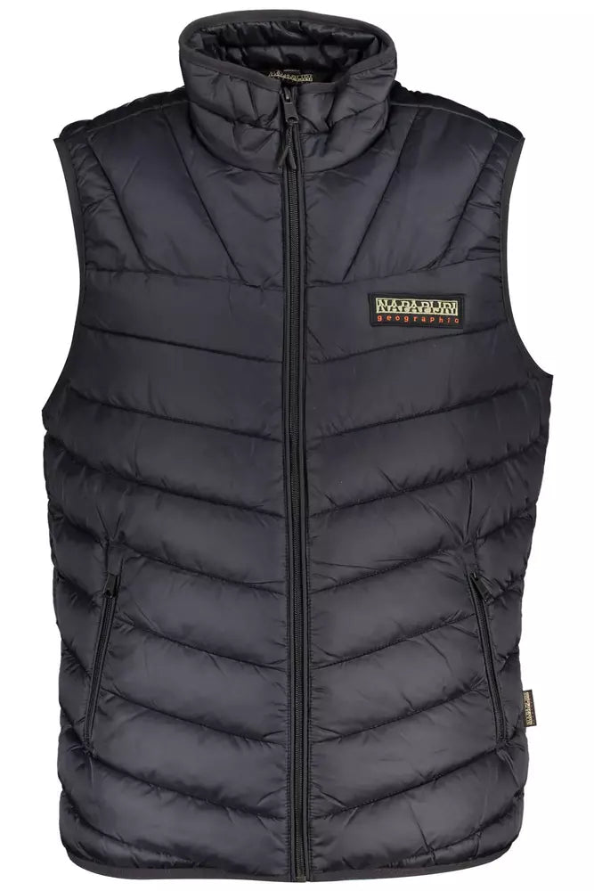 Gilet extérieur noir sans manches